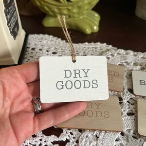 Pantry Bin Tags set of 6